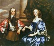 Sir Peter Lely Earl and Countess of Oxford by Sir Peter lely oil painting reproduction